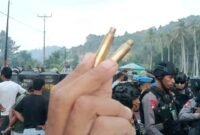 Foto: Penemuan dua Selongsong peluru oleh warga setempat 